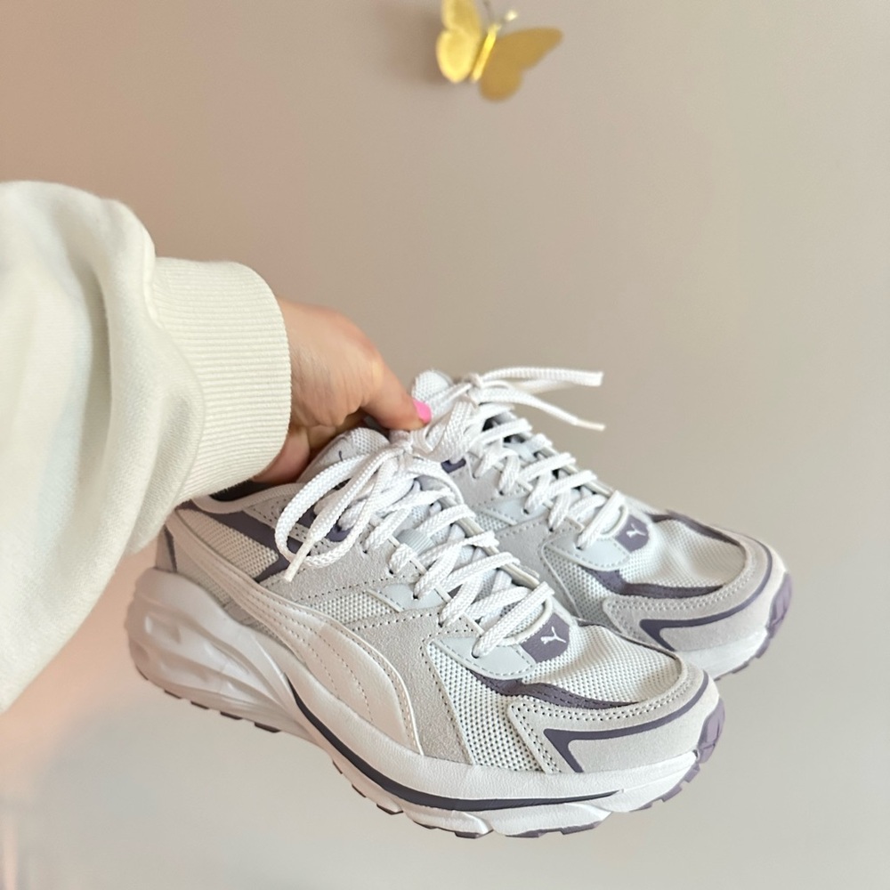 PUMA hypnotic sneakers purple/white